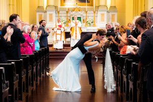 Recessional dip at church